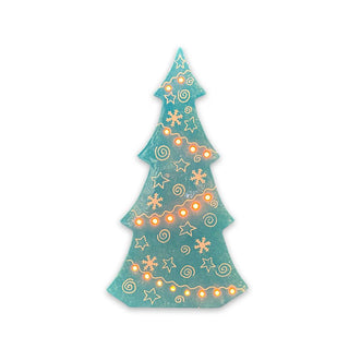 Tree - Flat, Christmas, Lantern