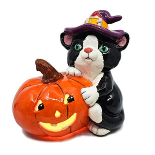 Lantern - Cat with Pumpkin