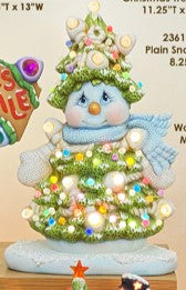 Tree - Snowman, Base, 2pc