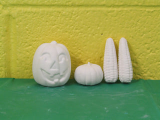Accessories - Fall, Pumpkins, Corn, 4pc