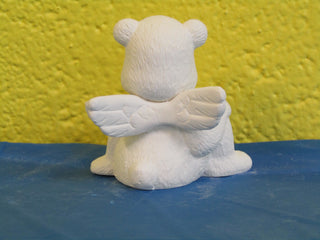 Bear - Angel, Sitting, Knee Bent