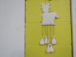 Wind Chime - Cow, 6pc