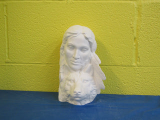 Bust - Indian Girl, Wolf