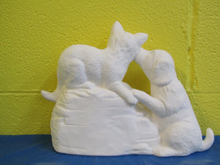 Dog - Cat, Friends Forever Statue